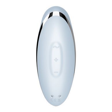 Вібростимулятор-пульсатор Satisfyer Tap & Climax 2 Blue, ефект постукування пальцем SX2183 фото