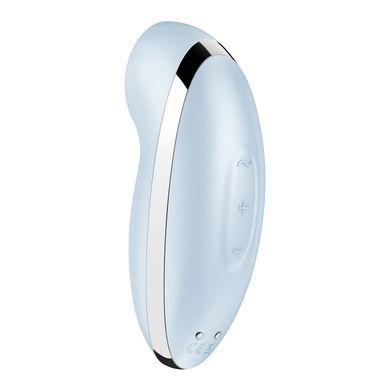Вібростимулятор-пульсатор Satisfyer Tap & Climax 2 Blue, ефект постукування пальцем SX2183 фото