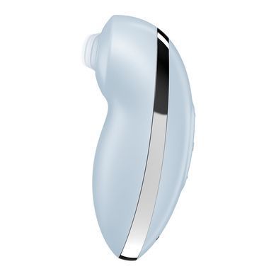 Вібростимулятор-пульсатор Satisfyer Tap & Climax 2 Blue, ефект постукування пальцем SX2183 фото