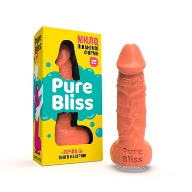 Мило у формі пеніса Pure Bliss MINI Coral, крафтове мило-член, натуральне SO6356 фото