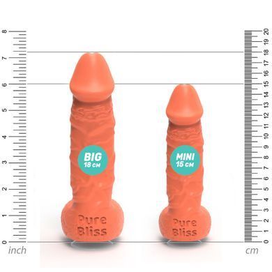 Мило у формі пеніса Pure Bliss MINI Coral, крафтове мило-член, натуральне SO6356 фото
