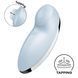 Вібростимулятор-пульсатор Satisfyer Tap & Climax 2 Blue, ефект постукування пальцем SX2183 фото 1
