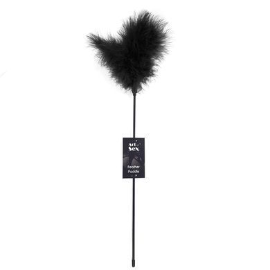 Лоскітка з пером індика Art of Sex &ndash; Feather Paddle, чорна SO6616 фото