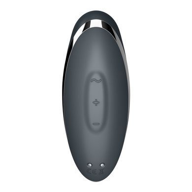 Вібростимулятор-пульсатор Satisfyer Tap & Climax 2 Grey, ефект постукування пальцем SX2184 фото