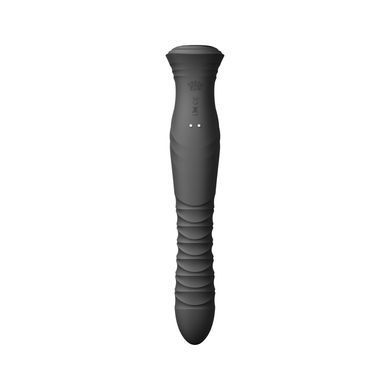 Смарт пульсатор-кролик з вібрацією Zalo Mose 2 Obsidian Black, підігрів до 42 &deg;C, кристал Swarovski SX2688 фото