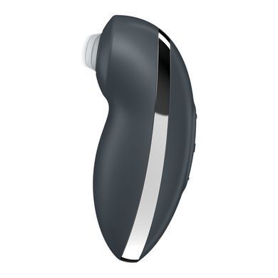 Вібростимулятор-пульсатор Satisfyer Tap & Climax 2 Grey, ефект постукування пальцем SX2184 фото