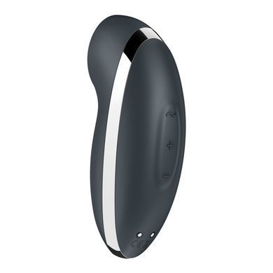 Вібростимулятор-пульсатор Satisfyer Tap & Climax 2 Grey, ефект постукування пальцем SX2184 фото