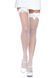 Панчохи-сітка з атласним бантиком Leg Avenue Fishnet Thigh Highs With Bow One size, White SO7972 фото 1
