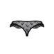 Трусики з оборками Passion Exclusive DONIA THONG S/M, black PS25902 фото 6