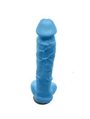 Мило у формі пеніса Чистий Кайф Blue size XL, крафтове мило-член, натуральне SO2763 фото