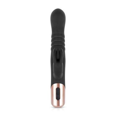 Вібратор-кролик Rosy Gold - Rabbit Vibrator with thrusting function - Black SX3069 фото