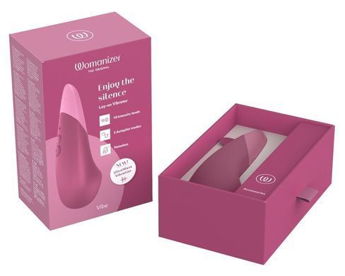 Мінівібратор Womanizer Vibe Dusky Pink, 3 авторежими + 10 рівнів інтенсивності SX2144 фото