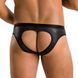 Чоловічі сліпи з вирізами Passion 041 SLIP JOE L/XL Black, екошкіра, відкриті сідниці SO7594 фото 2