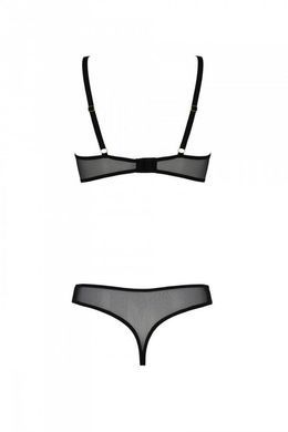 Еротичне боді Passion MARINA BODY, S/M, black, з відкритими чашками SO9718 фото