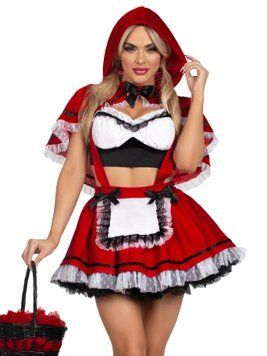 Костюм Червоної Шапочки Leg Avenue Flirty Miss Red Top and Skirt S SX2783 фото