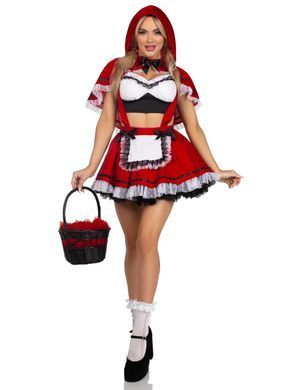 Костюм Червоної Шапочки Leg Avenue Flirty Miss Red Top and Skirt S SX2783 фото