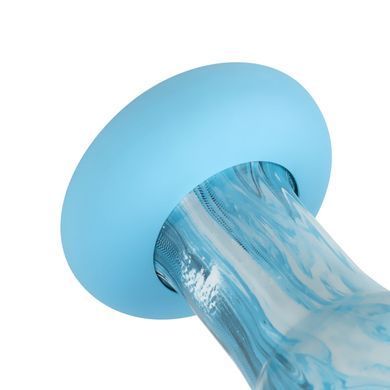 Скляний дилдо Gildo Ocean Ripple, об&rsquo;ємна головка, ідеально для точки G SO8893 фото