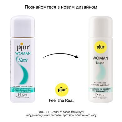 Лубрикант на водній основі pjur Woman Nude 30 мл, без консервантів, парабенів, гліцерину PJ11850 фото