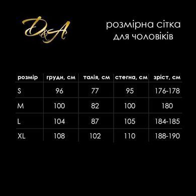 Чоловічий лакований комбідрес D&A, XL, з лампасами, відкриті сідниці SO9577 фото
