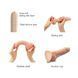 Реалістичний фалоімітатор Strap-On-Me Sliding Skin Realistic Dildo Vanille S, ефект рухливої шкіри SO6251 фото 3