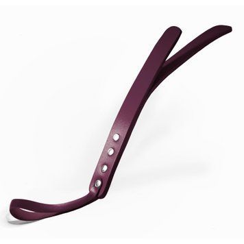 Паддл двошаровий Feral Feelings Leather Mini Paddle Burgundy, натуральна шкіра, burgundy SO8264 фото