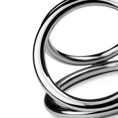 Потрійне ерекційне кільце Sinner Gear Unbendable &ndash; Triad Chamber Metal Cock and Ball Ring &ndash; Large SO4617 фото