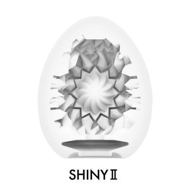 Мастурбатор-яйце Tenga Egg Shiny II, щільний TPE, пробник лубриканту 5 мл SO9799 фото