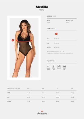 Боді Obsessive Medilla teddy M/L SO9047 фото