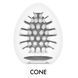 Мастурбатор-яйце Tenga Egg Cone, щільний TPE, пробник лубриканту 5 мл SO9801 фото 3