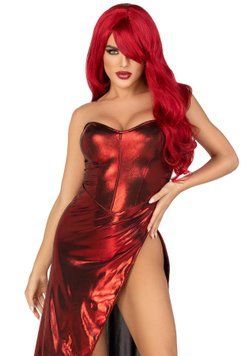 Еротична сукня Leg Avenue Shimmer bodysuit with skirt S SO9185 фото