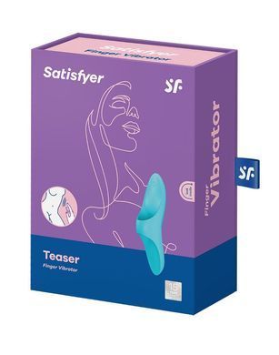 Вібратор на палець Satisfyer Teaser Light Blue SO5421 фото