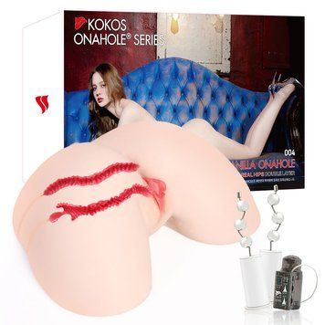 Мастурбатор Kokos 004 Vailla ONAHOLE Real Hips 2WayPlus з вібрацією та масажем SX3238 фото