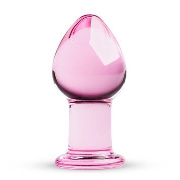Рожева анальна пробка зі скла Gildo Pink Glass Buttplug No. 27 SO4421 фото