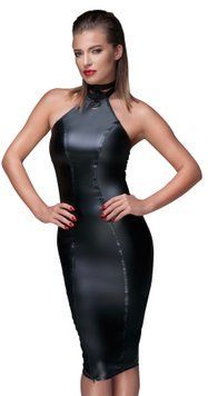 Сукня-олівець з мокрим ефектом Noir Handmade F160 Powerwetlook pencil dress, L SX0037 фото