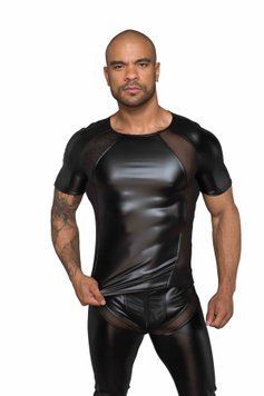 Футболка з мокрим ефектом Noir Handmade H056 Men's T-shirt made of powerwetlook, L SX0087 фото