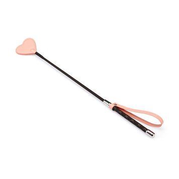Шльопалка-сердечко Liebe Seele Dark Candy Pink Riding Crop, 55 см SX1664 фото