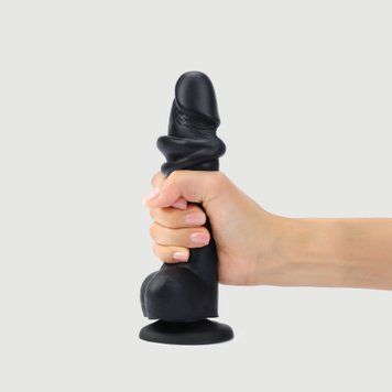Реалістичний фалоімітатор Strap-On-Me Sliding Skin Realistic Dildo Black XL, ефект рухливої шкіри SO6258 фото