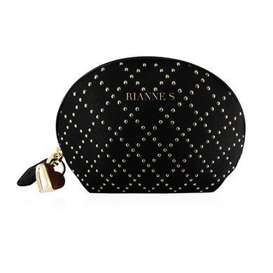 Віброкуля RIANNE S &ndash; Classique Vibe мінівібратор на 7 режимів, чохол-косметичка Stud Black SO3860 фото