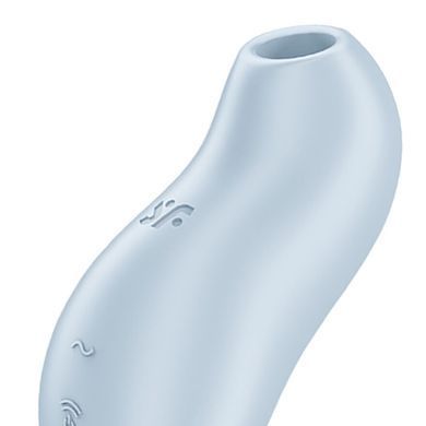 Вакуумний кліторальний стимулятор з вібрацією Satisfyer Pocket Pro 1 Blue SX0574 фото