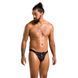 Чоловічі сліпи на шнурівці Passion 044 SLIP BEN S/M Black, екошкіра, люверси SO7604 фото 3