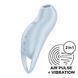 Вакуумний кліторальний стимулятор з вібрацією Satisfyer Pocket Pro 1 Blue SX0574 фото 1
