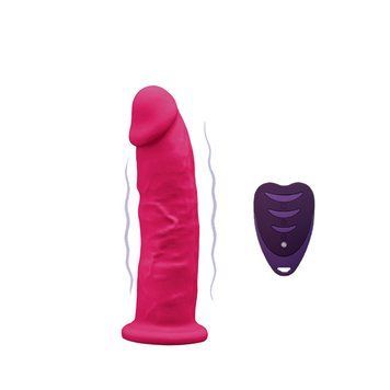 Фалоімітатор з вібрацією SilexD Henry Vibro Pink (MODEL 2 size 7in) + LRS, діаметр 4,4 см SX3130 фото