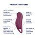 Вакуумний кліторальний стимулятор з вібрацією Satisfyer Pocket Pro 1 Purple SX0575 фото 3