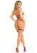 Комплект портупея та гартери Leg Avenue Vegan Leather Harness Top and Garter S, екошкіра, бордовий SX1712 фото 7