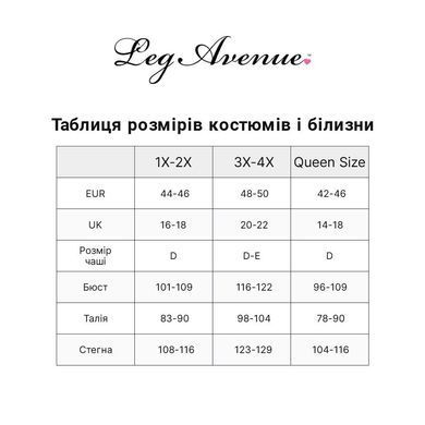 Тедді Leg Avenue Floral lace deep-V teddy, 1X/2X, чорне, мереживне, відкрита спина, високі трусики SX1084 фото