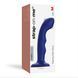 Насадка для страпона з подвійною точковою пульсацією Strap-On-Me TAPPING DILDO WAVE &ndash; NIGHT BLUE, М SO9621 фото 5