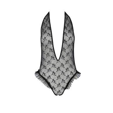 Боді монокіні з глибоким декольте Passion OTAVIA BODY L/XL, black EL15701 фото