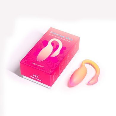 Смарт-віброяйце Magic Motion Flamingo Max Orange 2 в 1: віброяйце та тренажер Кегеля, 10 режимів SX2193 фото