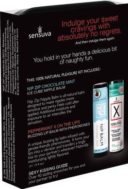 Подарунковий набір Sensuva Lips & Nips Pleasure Kit - Chocolate Peppermint 2 x 4г SX2598 фото
