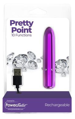 Віброкуля PowerBullet - Pretty Point Rechargeable Bullet Purple SO5565 фото